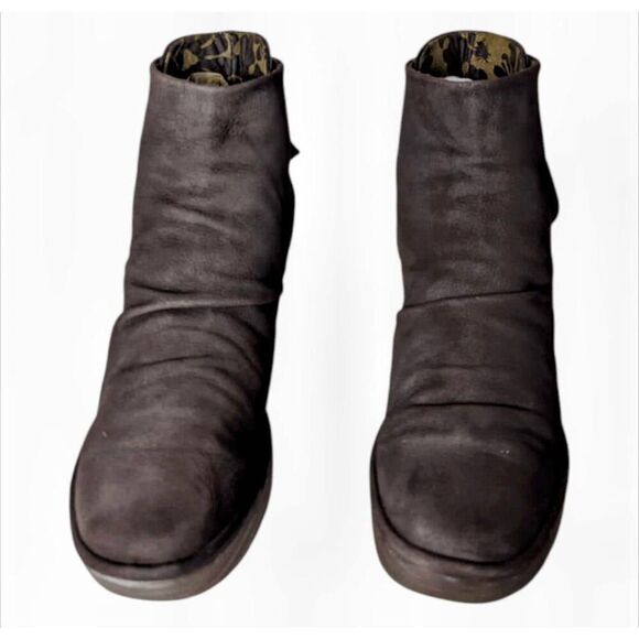 FLY LONDON Yama Brown Suede Wedge Boot Size 39 - Picture 4 of 9